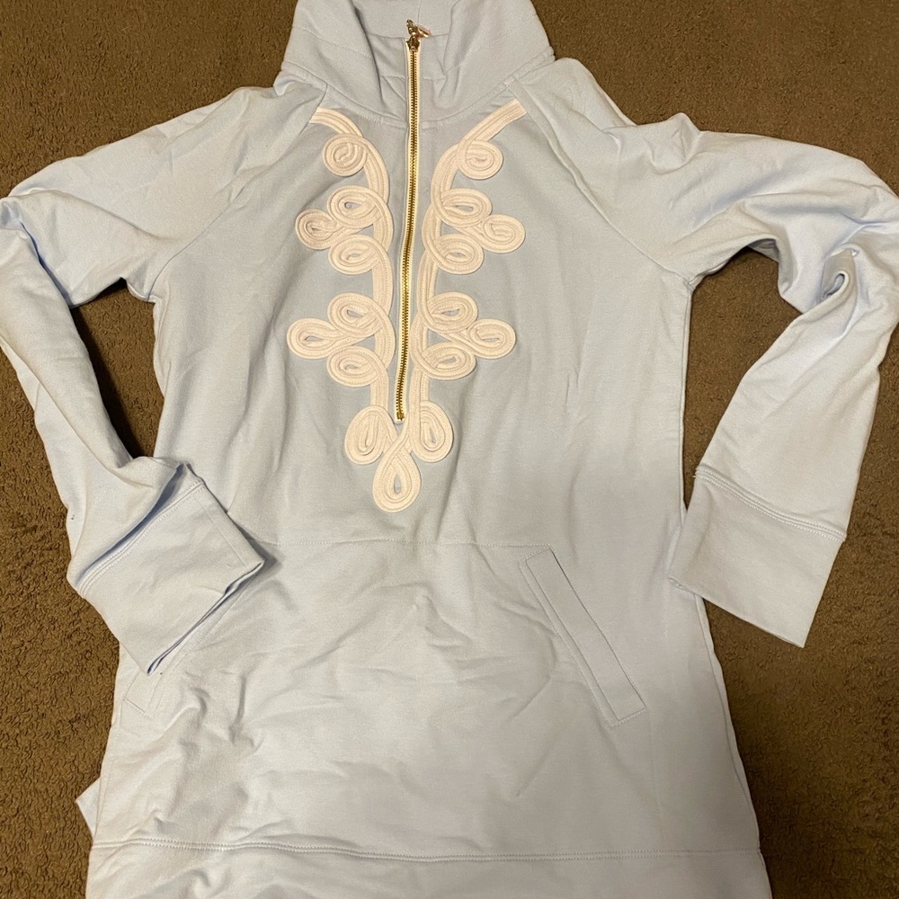 Lilly Pulitzer light blue popover xs NWT
